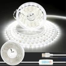 3-60Ft Decorative LED Strip Lights, 3 Color Temperatures Warm White/Natural White/Cool White, USB Powered, Cuttable, Dimmable, With Button On-Off For Bedroom, Stairs, Wardrobe, Mirror, Living Room Decor, Festival Party - Three Color Temperatures - View 3