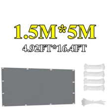1片涤纶直边矩形遮阳帆,每50厘米打孔,90%紫外线防护,保护隐私,防撕裂,带绑带,适用于庭院、阳台、户外等场所。 - 彩色 - 查看 26