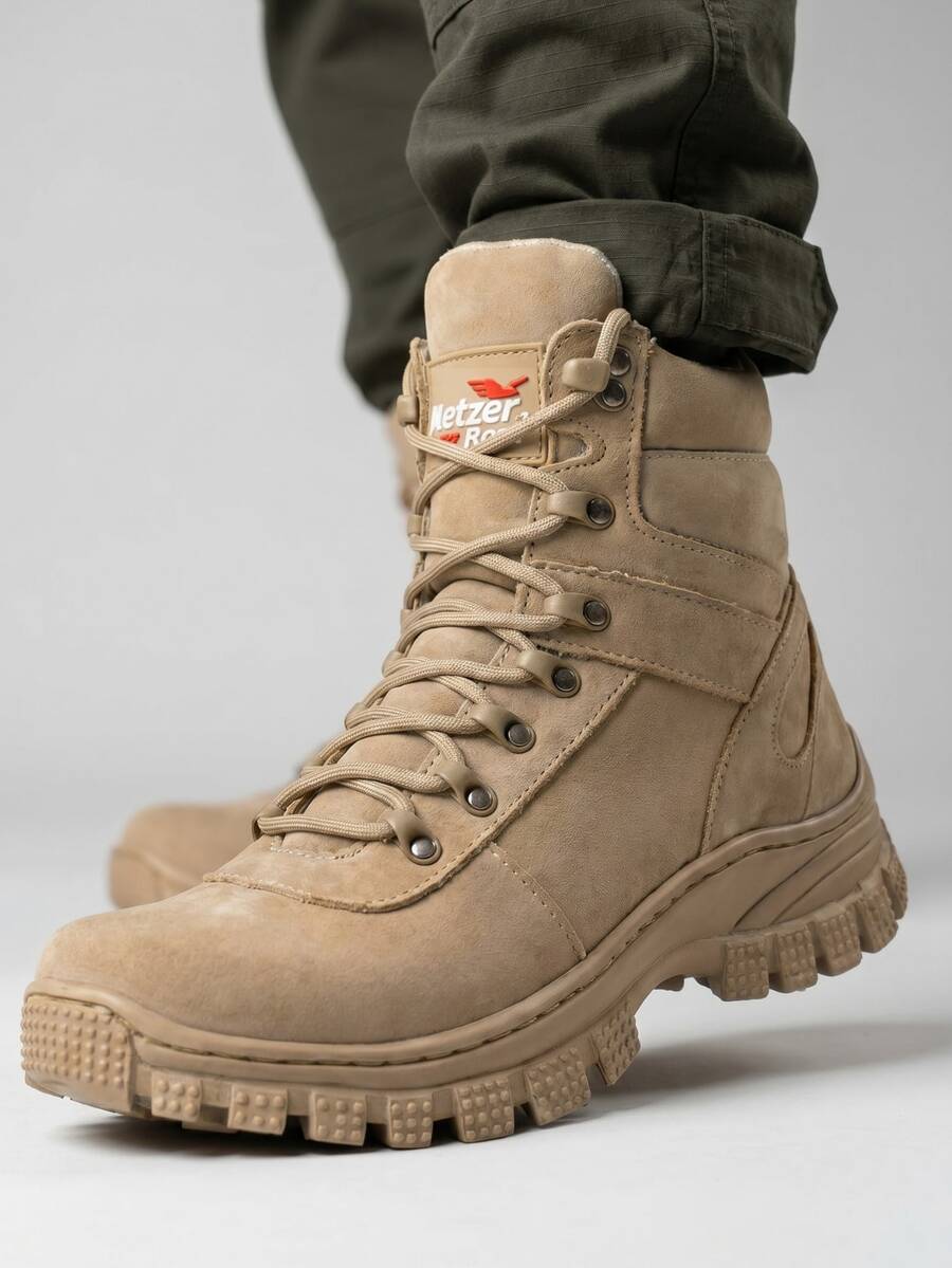 Men Boots - Beige - View 1