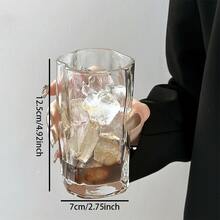 這款獨特的 400ml 紋理玻璃杯非常適合冰咖啡、茶、果汁、雞尾酒和其他飲料。它是一款多功能的夏季飲品杯，非常適合家庭酒吧和廚房，易於攜帶，也是送給女性的創意禮物。 - 彩色 - 查看 3