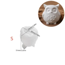 SILIKE LUFEI 1PC/2PCS DIY Crystal Resin Plaster Cement Candle Owl Bird Mirror Silicone Mold, Garden Bird Decor Clay Mold Creative Product Easy To Demold - Bird Mold - View 10