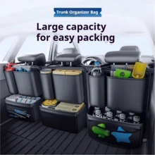 Car Trunk Backrest Storage Bag Hanging Multi-Function Organizer Bag SUV Hatchback Universal Storage Box - Backrest Storage Bag - View 10