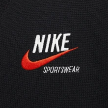 Nike Striped Print V-Neck Pullover Comfortable Casual Long-Sleeve Sweater For Men DX0009-010 - Black - View 4