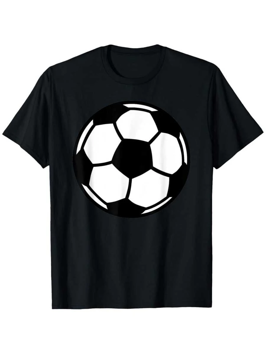 Camiseta de Fútbol para Fanáticos, Alta Calidad, 100% Algodón, Cuello Redondo, Estilo Retro Urbano, para las Cuatro Estaciones, Calidad Superior para Hombres, Peso del Tejido 180g, Tallas Regulares S-XXXL.png - Negro - Ver 1
