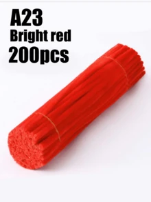 10-400pcs Batang Chenille Pipa DIY Kemasan Massal Dengan Video Tutorial, 60 Warna Batang Chenille Tebal 30cm Berwarna-warni, Batang Kerajinan Plush yang Dapat Dibengkokkan, Cocok untuk Membuat Bunga, Kerajinan Kembali ke Sekolah, Aksesori Rambut Plush dan Dekorasi DIY, Warna Asli Sesuai Gambar - Beberapa - View 30