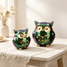 SILIKE LUFEI 1PC/2PCS DIY Crystal Resin Plaster Cement Candle Owl Bird Mirror Silicone Mold, Garden Bird Decor Clay Mold Creative Product Easy To Demold - Bird Mold - View 7