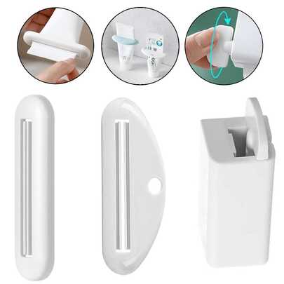 1/2 Pcs Multifunctional Toothpaste Tube Squeezer, Plastic Toothpaste Tube Clip, Manual Toothpaste Dispenser, Reusable Hanging Toothpaste Holder, Suitable For Squeezing Paste, Facial Cleanser, Cosmetics, And Paint, Bath Accessories (Available In Multiple Styles)