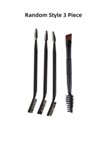 Bộ 3 món màu trắng và đen, đa năng, linh hoạt, thiết kế tiện dụng, dùng dụng cụ uốn mi và cọ kẻ lông mày. - màu đen - Xem 8