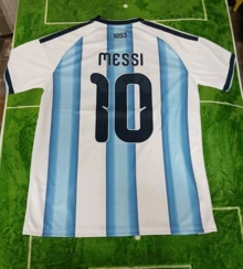 2026 Argentina Home Jersey Mess I  Soccer Jersey Short Sleeve No.10 Football Shirt Fan Outfit - Màu xanh lam - Xem 1