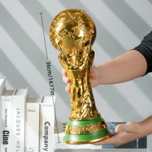FIFA FIFA 2026年国际足联世界杯奖杯摆件，世界杯纪念雕像，足球迷纪念品，派对礼物，适合世界杯足球爱好者，也是毕业、父亲节和生日的理想礼物。 - 獎盃 - 查看 9