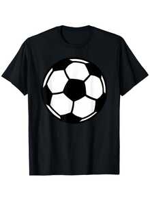 Camiseta de Fútbol para Fanáticos, Alta Calidad, 100% Algodón, Cuello Redondo, Estilo Retro Urbano, para las Cuatro Estaciones, Calidad Superior para Hombres, Peso del Tejido 180g, Tallas Regulares S-XXXL.png - Negro - Ver 6