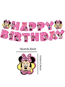 Bộ trang trí tiệc chủ đề chuột Mickey của Disney bao gồm băng rôn, phụ kiện trang trí bánh và đồ trang trí xoay, hoàn hảo cho các bữa tiệc sinh nhật, tiệc cưới, lễ tốt nghiệp, lễ hội, cắm trại ngoài trời, họp mặt gia đình và nhiều dịp khác. - Nhiều màu - Xem 2