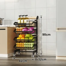 Storage Carts - 4 Tier - View 2