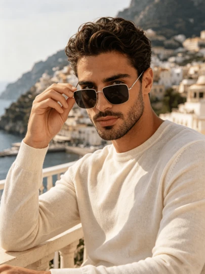 Celine Gafas de moda con marco de metal fino de diseño minimalista, lentes gris oscuro anti-UV, montura ligera para un uso cómodo sin presionar en la nariz, con el logotipo de la marca en el lente. Adecuado para el uso diario, salidas al aire libre y vacaciones en la playa. Es un estilo versátil y neutro en cuanto al género que transmite una calidad de alta gama, creando un aspecto ordenado y elegante. Número de modelo: CL40284U-16V 59.