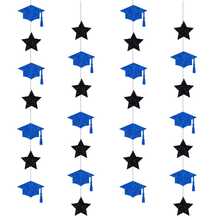 4pcs/Set Graduation & Back To School Party Hanging Decorations, Party Background Bunting - Multicolor - View 13