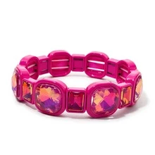 Fashionable Square Handmade Beaded Bracelet, Luxury Exaggerated Casual Elegant Bracelet, Suitable For Women's Date And Daily Wear - Style 1 - View 6