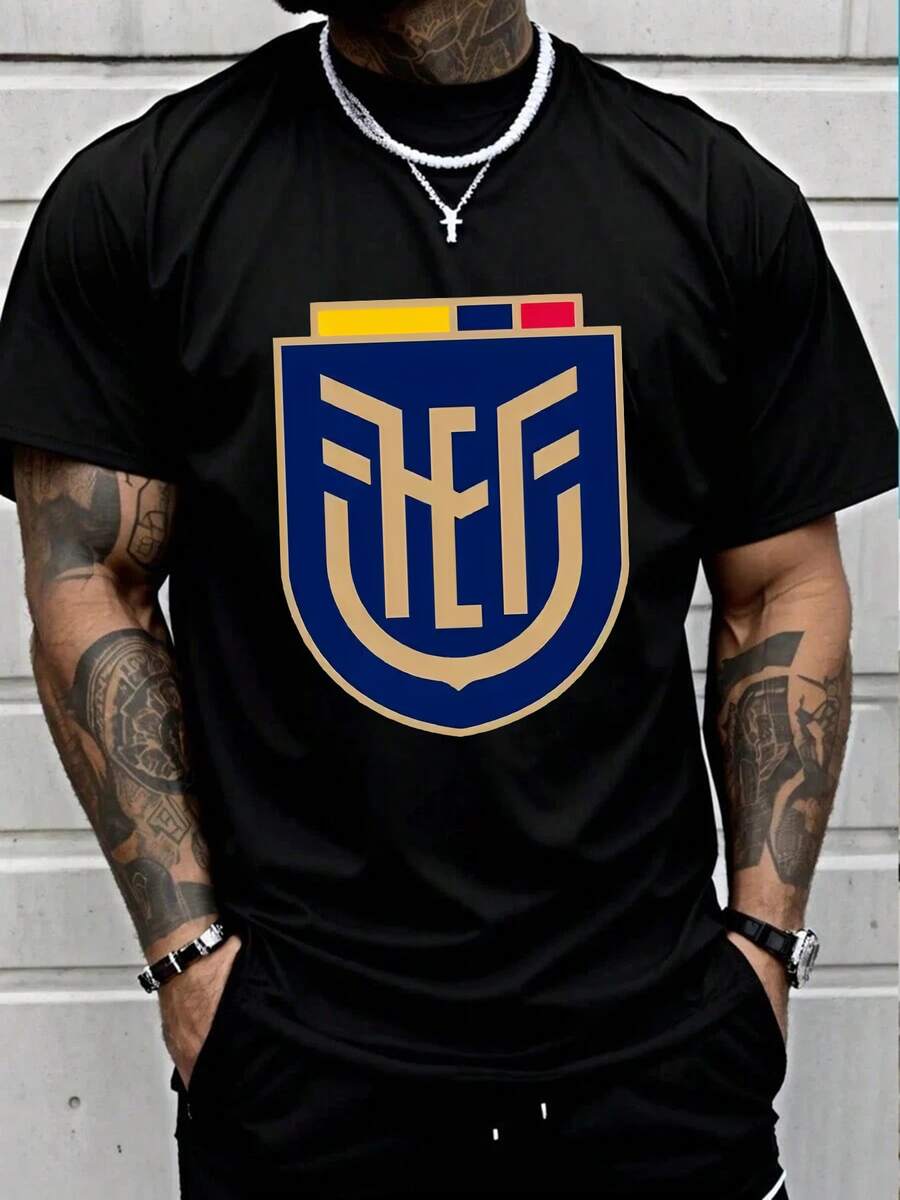 Men T-Shirts - 黑色 - 查看 1