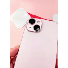 粉色 17 Pro/17 Pro Max/16 Pro/15 Plus/14/13 Mini/12/11 Pro Max 相機鏡頭保護蓋，粉色磨砂金屬鏡頭蓋，鋼化玻璃鏡面，清晰拍攝，智慧型手機配件，相容手機殼，適合女性與女孩的完美禮物，送給朋友與家人的禮物 - 粉色 - 查看 2
