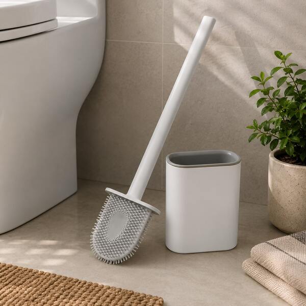 Escova De Silicone Vaso Sanitário Base Para Banheiro Privada