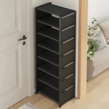Multi Layer Multifunctional Shoe Rack, Shoe Storage Organizer With Non-Woven Fabric Compartment And Plastic Bracket, Can Accommodate 12-18 Pairs Of Shoes, Suitable For Shoe Racks In Entrance Passages, Wardrobes, Corridors, Bedrooms, And Wardrobes - 6 Layers, 47cm, White - View 3