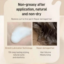 Curl Elastic Cream, Long-Lasting Styling Moroccan Volume Moisturizing Elasticity, Morocco Moisture Styling Elastin Conditioner For Curly Hair, Anti-Frizz Curls, For Dry And Curly Hair, Unisex - Full Size - View 5