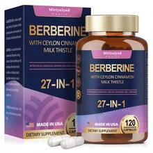 Miriyalyad Berberine Supplement With Ceylon Cinnamon, Milk Thistle Supplement Formula,Suitable For Both Men And Women - 120 Vegetarian Capsules, [Free Shipping](2026 Latest Version) - 1PCS - 查看 2