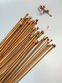 2支碳化单头针织针，长35厘米，尺寸2.0-10.0毫米可选，光滑针头，专业针织工具，适用于纱线处理、袜子、开衫、围巾、毛衣制作和DIY针织项目 - 毛衣針 - 查看 5