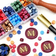 Kepala Stempel Lilin Huruf A-Z/Gagang Kayu, Set Stempel Lilin Lebah, Cocok Untuk Dekorasi Undangan Pernikahan, Kemasan Minuman Beralkohol, Kemasan Hadiah - Sepotong Tunggal - View 7