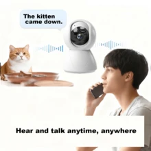 High Definition Security Wireless Camera, 2.4g WiFi High-Definition Camera, Smart Device That Can Rotate 355 °, Supports User Sharing, With Color Night Vision, Two-Way Audio, And Motion Detection Functions, Suitable For Home/Office/Pet Monitoring - Multicolor - View 5