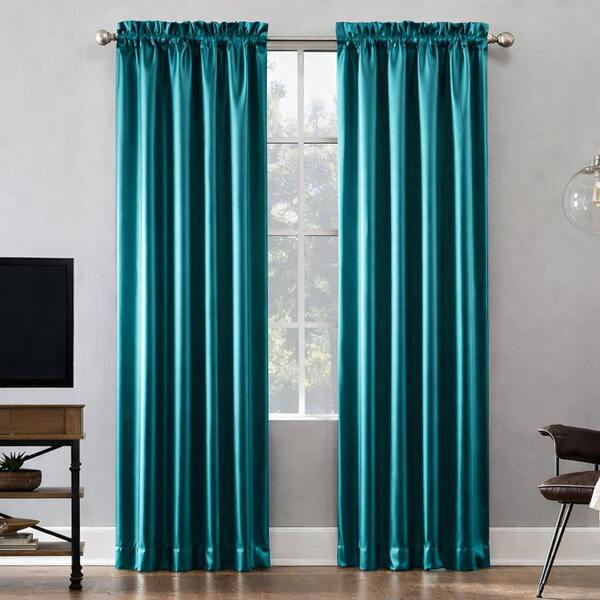 VENECIA PAR DE CORTINAS SATINADAS LISAS, CUBRE LUZ CON MEDIDAS DE 230x130cm. Maxima Suavidad.
