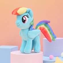 Hasbro 迷你毛绒钥匙扣套装，暮光闪闪和朋友们包包挂饰，可爱柔软的毛绒玩偶，送给女孩的可爱生日礼物 - 彩色 - 查看 16