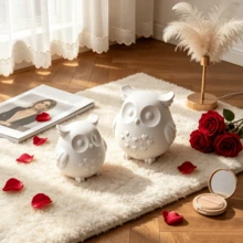 SILIKE LUFEI 1PC/2PCS DIY Crystal Resin Plaster Cement Candle Owl Bird Mirror Silicone Mold, Garden Bird Decor Clay Mold Creative Product Easy To Demold - Bird Mold - View 4