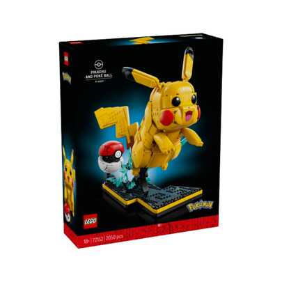 LEGO POKÉMON - PIKACHU Y POKÉ BALL, 72152, TIENDA CON LICENCIA OFICIAL, ENVÍO 24-48H PENÍNSULA, JUGUETES, LADRILLOS, BRICKS, PIEZAS, BLOQUES, CONSTRUCCIONES, RAYO, PIKA PIKA