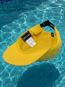 Anth Co Strapback Original New 5 Panel Waterproof Straight Brim Cap - Kunyit - View 3