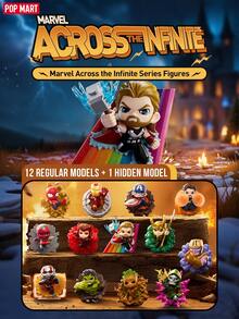 Hộp bí ẩn POP MART Avengers Infinity Series - 12 mô hình thường + 1 mô hình ẩn, kỷ niệm những khoảnh khắc sử thi của các anh hùng và những kẻ phản diện huyền thoại vượt qua các chiều không gian, thể hiện phong cách siêu anh hùng năng động, bao gồm cả những nhân vật huyền thoại được yêu thích. Mỗi mô hình đều nắm bắt được năng lượng vô tận của đa vũ trụ, khơi dậy trí tưởng tượng của bạn với những khoảnh khắc quyết định của mỗi anh hùng. - Nhiều màu - Xem 2