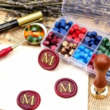 Kepala Stempel Lilin Huruf A-Z/Gagang Kayu, Set Stempel Lilin Lebah, Cocok Untuk Dekorasi Undangan Pernikahan, Kemasan Minuman Beralkohol, Kemasan Hadiah - Sepotong Tunggal - View 8