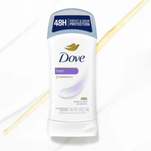 Dove Fresh Stick Deodorant 48H Sweat & Odor Protection 2.6 Oz Pack Of 2 - 多樣化香型 - 查看 8
