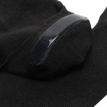 Adidas Sportswear NO-SHOW Antibacterial And Odor-Resistant Comfortable Sports Boat Socks With Silicone Heel Design, Unisex, 3-Pack - Black, White and Gray - View 6