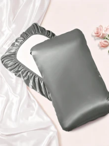 1 cái/2 cái Vỏ gối satin, Vỏ gối lụa có dây thun co giãn dùng khi đi du lịch, Vỏ gối lụa satin mềm mại, Bảo vệ tóc và da, Kích thước tiêu chuẩn/Lớn, Phù hợp với nhiều loại gối, Quà tặng cho nữ, Quà tặng lễ hội, Quà tặng cá nhân hóa, Quà tốt nghiệp, Quà tặng - Nhiều màu - Xem 7
