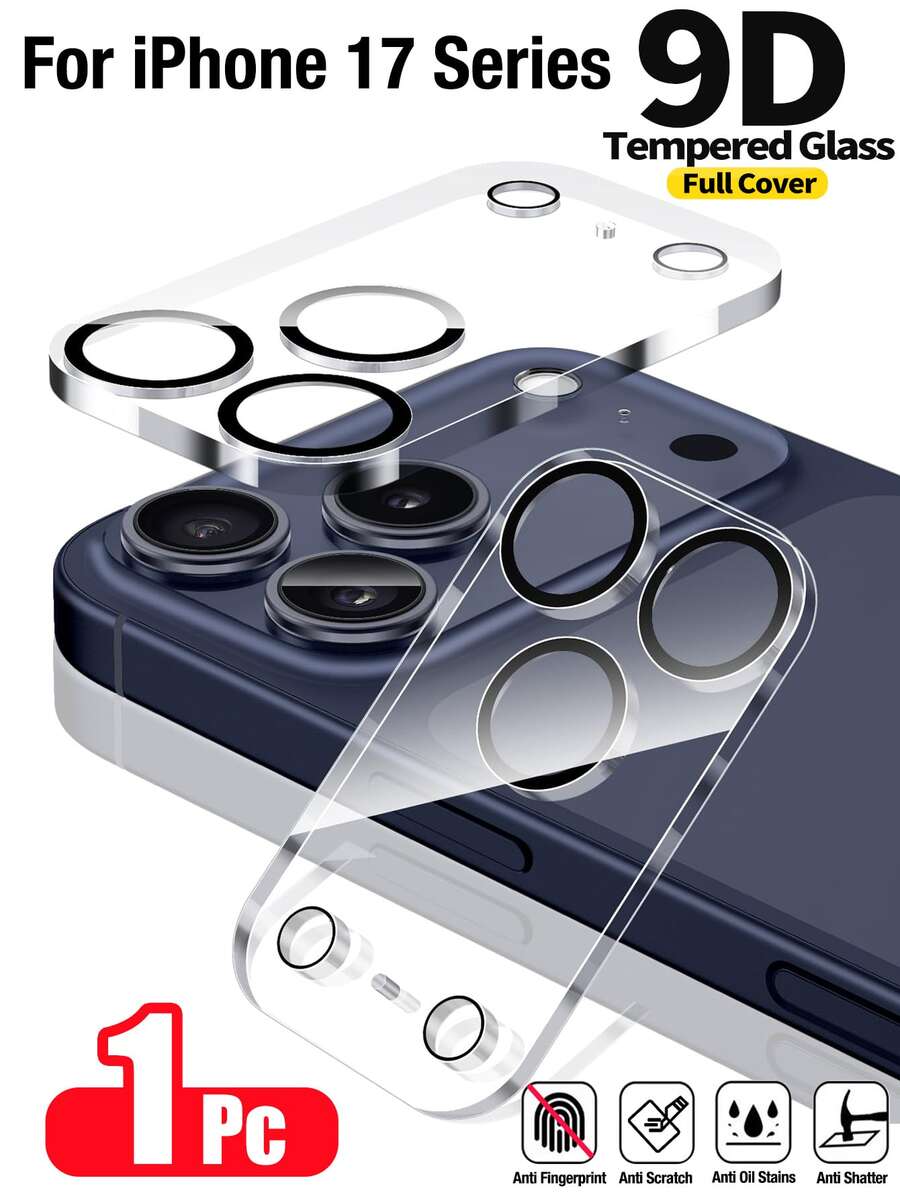 Yezodawee 1 Stück hochauflösender transparenter Kameraobjektiv-Schutzfilm, geeignet für iPhone 17 Pro Max/17 Pro/17/Air/16e/16Pro Max/16Pro, kratzfest, 9H Härte, blasenfreie Montage, inklusive Staubaufkleber, bietet notwendigen Schutz - Transparent - Übersicht 1