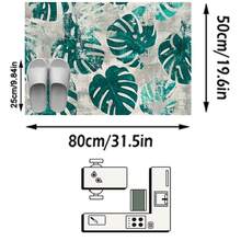 1PC Rug, Carpet, Area Rug, Door Mat, Nordic Modern Plant Distressed Leaf Pattern Outdoor Carpet, Suitable For Entryway, Balcony, Garden, Outdoor, Yard, Living Room, All Seasons Soft Machine Washable Rug Mat, Home Decor - Multicolor 1 - View 12