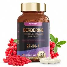 Miriyalyad Berberine Supplement With Ceylon Cinnamon, Milk Thistle Supplement Formula,Suitable For Both Men And Women - 120 Vegetarian Capsules, [Free Shipping](2026 Latest Version) - 1PCS - 查看 4
