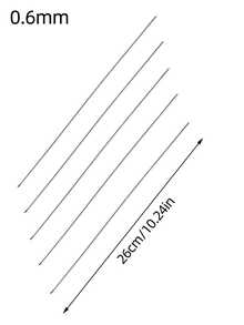 5pcs Stainless Steel Beading Needles, 10.2 Inches Long, 0.4mm-0.8mm Size - Side Open Design For Easy Threading, Suitable For Smooth Beading And Sewing Projects, Durable DIY Craft Tool, Sewing Thread - Silver - View 12