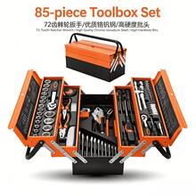 Bộ dụng cụ sửa chữa ô tô 85 chi tiết, hộp dụng cụ 3 tầng chắc chắn, bộ dụng cụ phần cứng gấp gọn nhiều tầng. - Nhiều màu - Xem 5