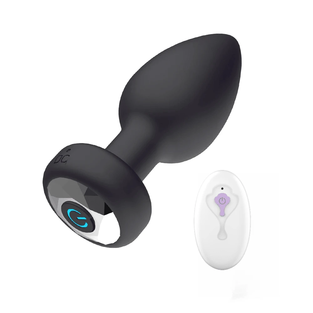 Vibrating Butt Plug Remote Silicone Anal Butt Plugs Vibrator Prostate Massager 10 Vibration Modes Rechargeable Adult Sex Toys For Men Women  Couples - Một cỡ - Xem 1