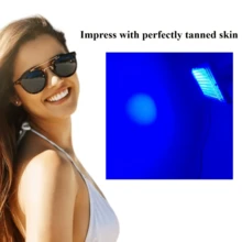 Sunbathing Lamp With Tripod, 395 Wavelength, USB Easy To Install, Suitable For The Whole Body, Suitable For Both Men And Women As Holiday Gifts, Giving Eye Masks. - Black - View 6