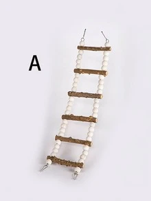 1 chiếc cầu thang leo cho vẹt, cầu thang leo cho vẹt mào, đồ chơi gặm cho vẹt, phụ kiện lồng chim, đồ dùng cho chim - Thang máy thẳng cổ điển - Xem 10