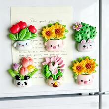 2件/4件/6件/8件/10件/12件可愛冰箱磁鐵，冰箱與家具裝飾，可愛裝飾磁鐵，個性化廚房辦公室儲物櫃與洗碗機冰箱磁鐵，廚房裝飾，家居裝飾，母親節禮物，完美禮物選擇（聖誕節、情人節、畢業生日），家居點綴，裝飾磁鐵，家居裝飾品 - 多色 - 查看 3