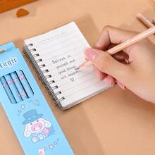 Bút chì 2B, bút chì viết bàn hình hoạt hình dễ thương, mềm mại, thích hợp cho trường học, văn phòng phẩm, nhật ký, ghi chú. - Tròn - Xem 5