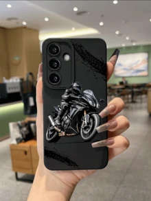 Car Stylish Motorcycle Rider Anti-Fall Phone Case Compatible With Samsung A05S, A06-4G, A12-5G, A14-5G, A15, A16, A21S, A22 5G, A32, A34, A36, A50, A51, A71, S20, S20FE, S23, A24, S25, S25ULTRA, 11, 12, 13, 14, 15, 16, 17 Pro Max And Other Models, Creative Protective Cover - Multicolor - View 2